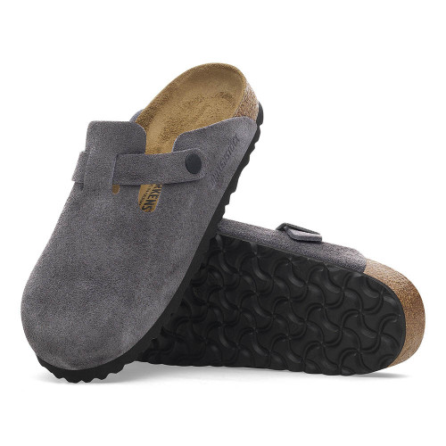 Birkenstock Leather Boston Leve Velvet